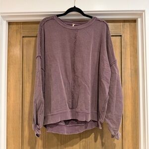 FREE PEOPLE Open-Back Sweatshirt